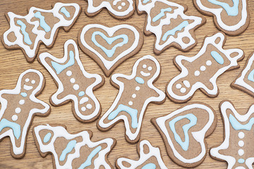 Image showing Beautiful gingerbread cookies