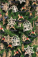 Image showing Christmas tree detail