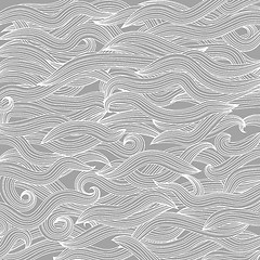 Image showing Abstract Grey Wave Background