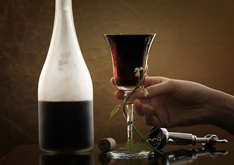 Image showing Red wine