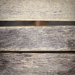 Image showing part of grunge wooden bench