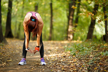 Image showing woman doing exercise