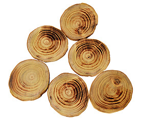 Image showing Wood slices