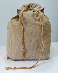 Image showing Handmade flax backpack