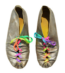 Image showing Ladies fun silver shoes