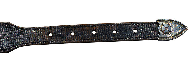 Image showing Cowboy leather belt