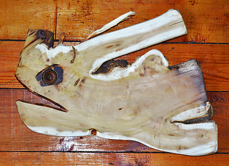 Image showing Wood fish 