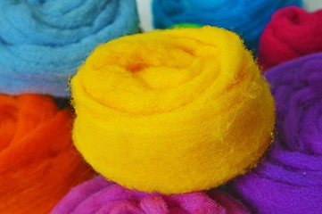 Image showing Wool for wet felting