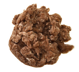 Image showing Natural brown wool 
