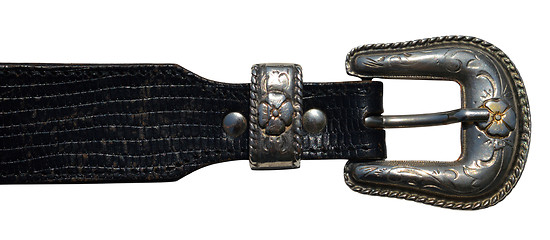 Image showing Cowboy leather belt