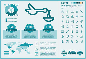 Image showing Maternity flat design Infographic Template