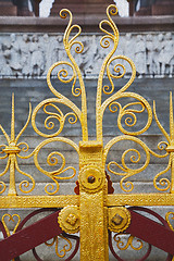 Image showing   abstract gold in englan london antique floor   and background