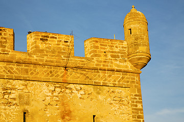 Image showing  brick in old   and   the tower near sky