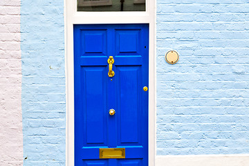 Image showing notting hill in london  suburban    wall door 