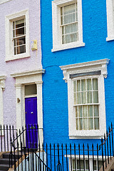 Image showing notting hill in london england old suburban and antique     wall