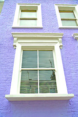 Image showing notting   hill  area  in london   liliac   wall  