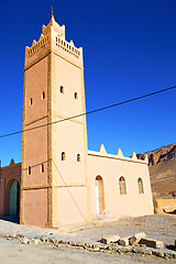 Image showing  muslim the history  symbol  in morocco  mountain