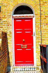 Image showing notting  in london  suburban      wall door 