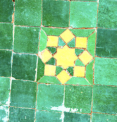 Image showing abstract morocco in africa  tile the colorated pavement   backgr