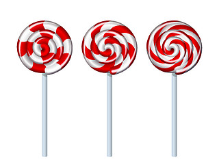 Image showing Delicious colorful lollipop collection