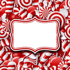 Image showing Frame labels on sweet background