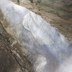 Image showing Trummelbach falls (Trummelbachfalle), waterfall in the mountain