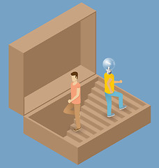 Image showing Vector Flat Isometric Idea Concept