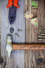 Image showing old locksmith tools