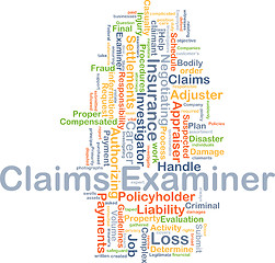 Image showing Claims examiner background concept