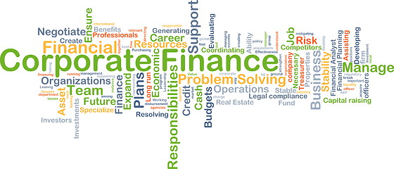 Image showing Corporate finance background concept