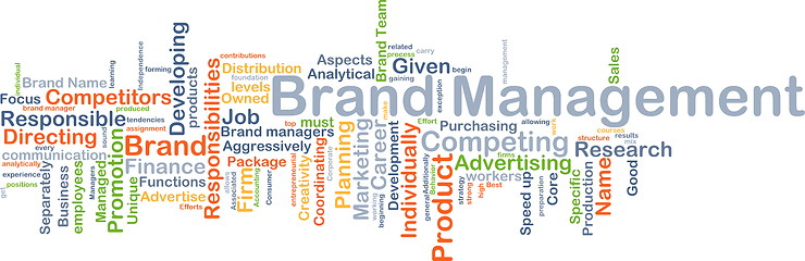 Image showing Brand management background concept