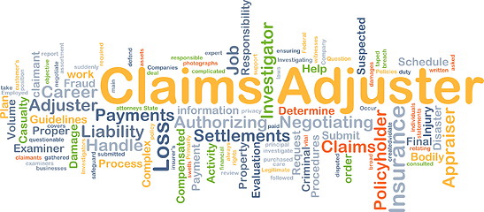 Image showing Claims adjuster background concept