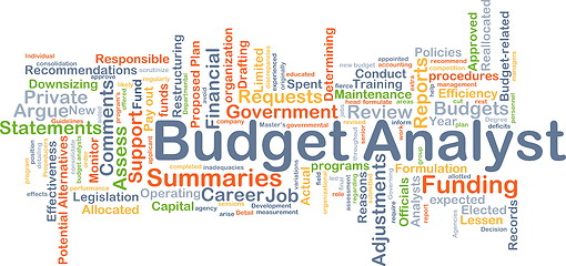 Image showing Budget analyst background concept