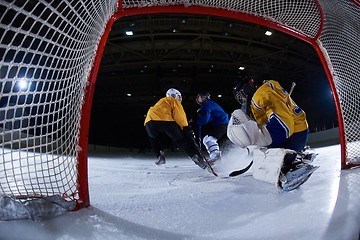 Image showing ice hockey goalkeeper