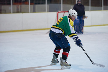 Image showing ice hockey player in action