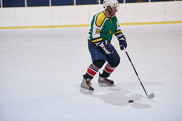 Image showing ice hockey player in action