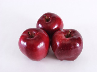 Image showing Apple Trio on White