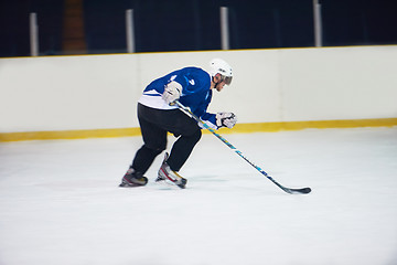 Image showing ice hockey player in action