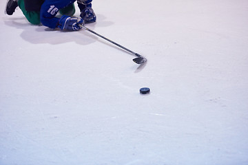 Image showing ice hockey player in action