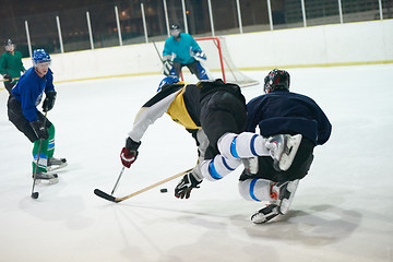 Image showing ice hockey sport players