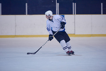 Image showing ice hockey player in action