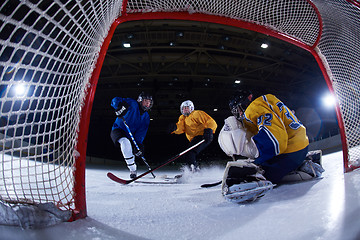 Image showing ice hockey goalkeeper