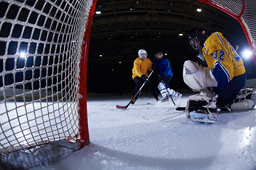 Image showing ice hockey goalkeeper