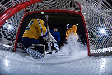 Image showing ice hockey goalkeeper