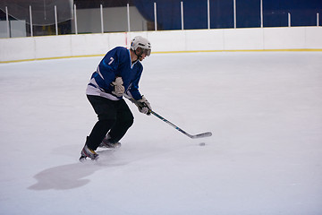 Image showing ice hockey player in action