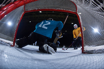 Image showing ice hockey goalkeeper