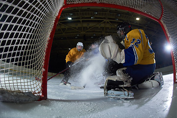 Image showing ice hockey goalkeeper