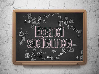 Image showing Science concept: Exact Science on School Board background