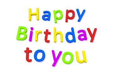 Image showing happy birthday to you