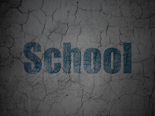 Image showing Studying concept: School on grunge wall background